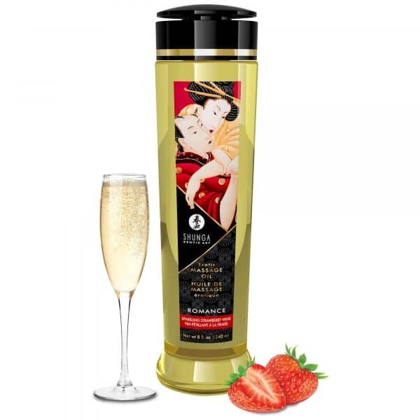 Massage Oil Romance Strawberry Wine