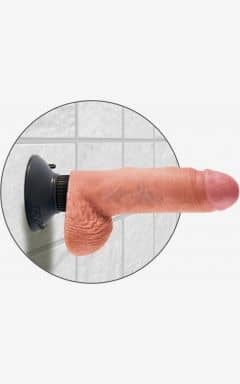 Alle King Cock 7" Vibrating Cock with Balls