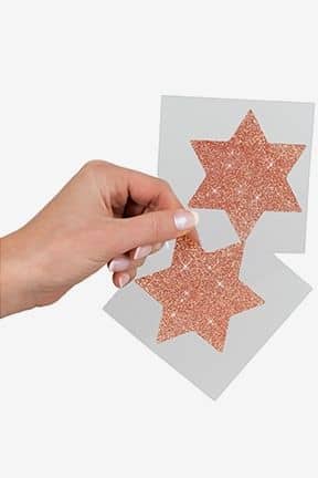 Körperschmuck Nipple Sticker Star Copper