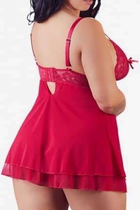 Dessous Babydoll Lace Red
