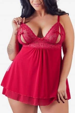 Dessous Babydoll Lace Red