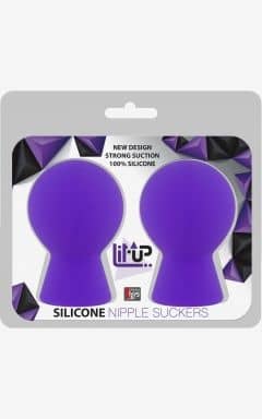 Nippelpumpen Lit-Up Nipple Suckers Small Purple
