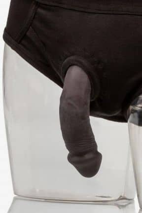 Alle Silicone Packing Penis 4" Black