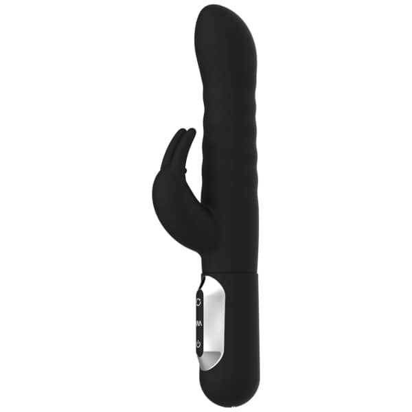 Cityslicker Black Thrusting Rabbit Dildo