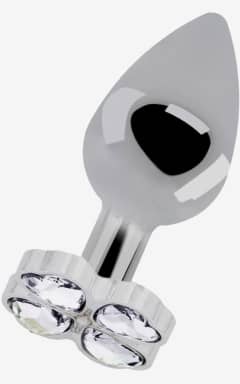 Anal Sextoys Lucky Diamond Plug 2,75 Inch Silver