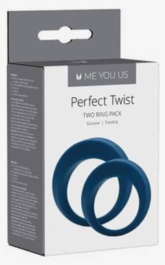 für Paare Linx Perfect Twist Cock Ring Set Blue Os