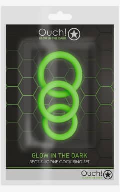 Alle 3 pcs Cock Ring Set Glow in the Dark
