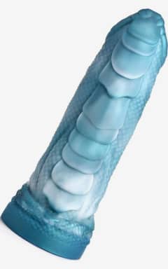Alle Sea Serpent Blue Scaly Silicone Monster Dildo