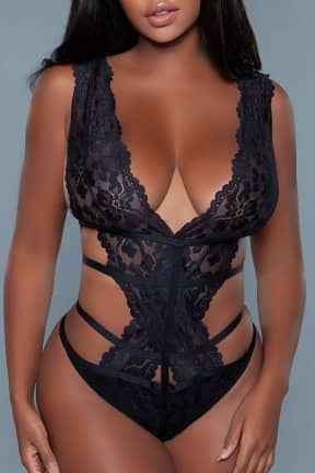 Dessous BeWicked Tatum Bodysuit Black XL