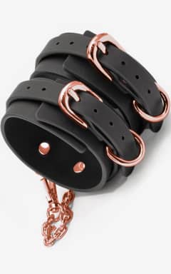 Alle Bondage Couture Ankle Cuffs Black
