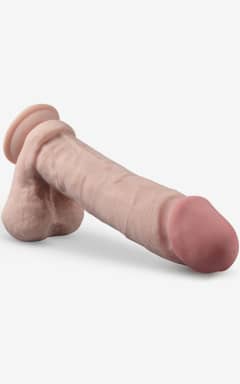 Alle Dr. Skin 9inch Thick Posable Dildo W. Balls Vanill