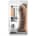 Dr. Skin Plus 8inch Thick Posable Dildo Chocolate