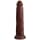 King Cock 23cm Vibrating W. Remote Chocolate