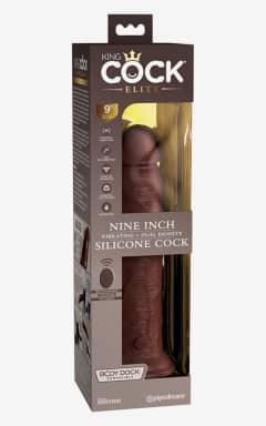 Alle King Cock 23cm Vibrating W. Remote Chocolate