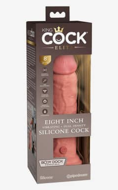Alle King Cock 20cm Vibrating Silicone Cock Light