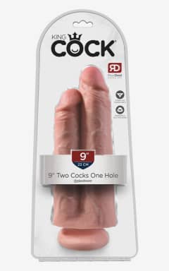 Dildos King Cock Two Cocks One Hole 9 Inch