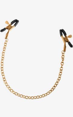 Alle Fetish Fantasy Gold Nipple Chain Clamps