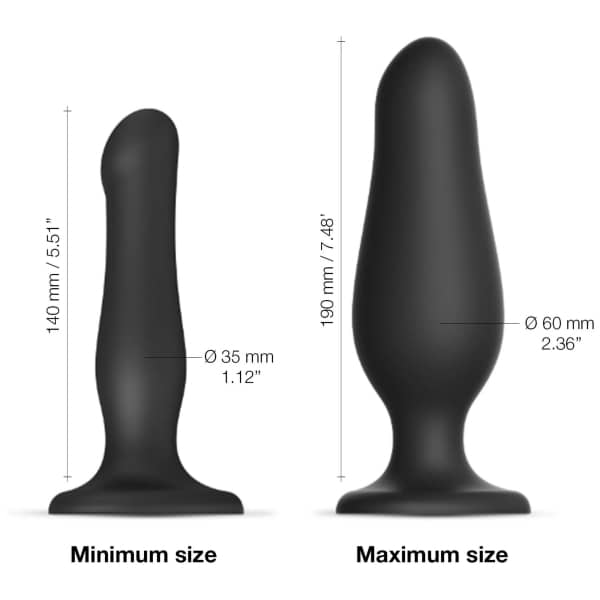 Entdecke Inflatable Dildo Plug Black - Dildo Strap-on-me @ Mshop