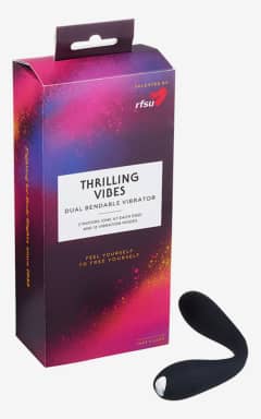 Vibratoren RFSU Thrilling Vibes Dual Bendable Vibrator Black