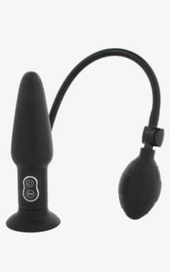 Prostata Dildos Inflatable Butt Plug Black With Vibration