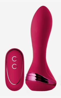 Analplugs Sparkling Inflatable Remote Vibrator Isabella Red