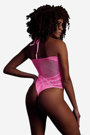 Alle Glow In The Dark Body With Halter Neck Pink