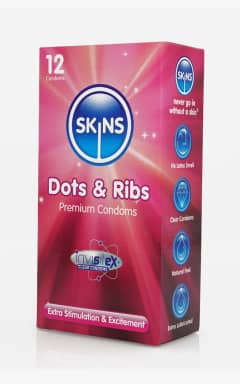 Alle Skins Condoms Dots And Ribs 12-pack