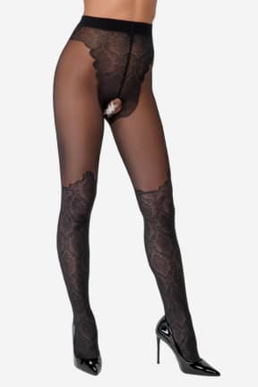 Dessous Cottelli Crotchless Tights Lace S