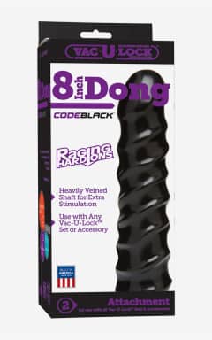 Zubehör Doc Johnson Code Black Raging Hard Dildo 20cm