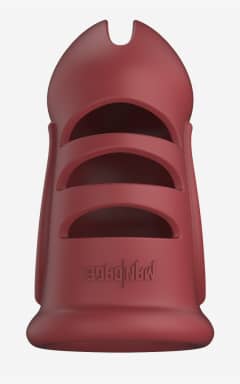 Alle Model 28 Ultra Soft Silicone Chastity Cage Red