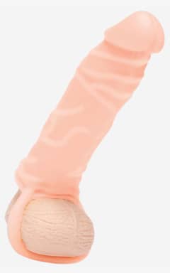 Alle Silicone Realistic Penis Extender with Ball Loop Flesh