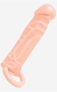 Alle Silicone Realistic Penis Extender with Ball Loop Flesh