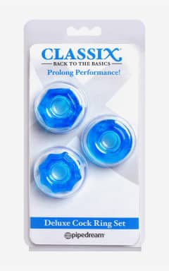 Penisringe Classix Deluxe Cock Ring Set Blue