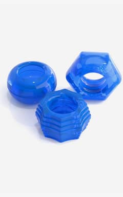 Penisringe Classix Deluxe Cock Ring Set Blue