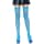 Nylon Fishnet Thigh Highs Blue