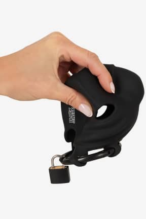 BDSM Black Velvets Cock And Ball Cage