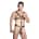 Zado Leather Harness For Men Black S-L