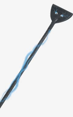 Peitschen & Paddles Hidden Desire Extreme Electro Riding Crop Black