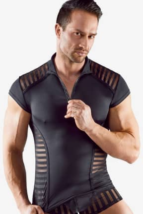 Dessous Svenjoyment Striped Shirt For Men Black - Für Ihn