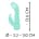Cuties - Mini Vibrator Rabbit - Green