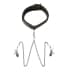 Sei Mio Twin Tweaks Velvet Collar with Nipple Clamps