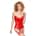 Black Level - Vinyl Corset - Red - XL