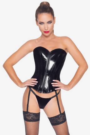 BDSM Black Level - Vinyl Corset - Black