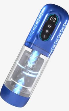 Sexspielzeug Pumped - Vortex Suction Rotation And Thrusting Masturbator Pump - Metallic Blue