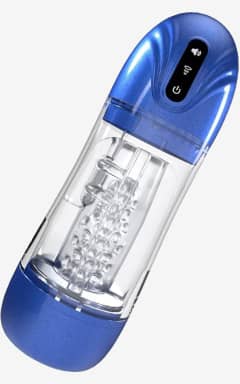 Sexspielzeug Pumped - SonicPull Suction And Vibration Masturbator Pump - Metallic Blue