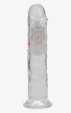 Sexspielzeug RealCock - LED Vibrating Straight Cock - Transparent - 18cm