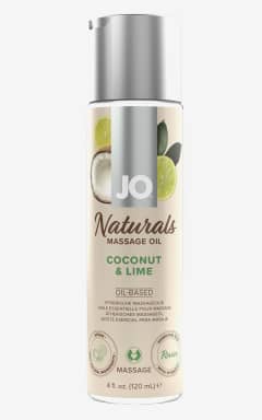 Drogerie System JO - Naturals Massage Oil - Coconut And Lime - 120 ml