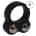 Levelz - Liquid Silicone Double Weighted Ball Cockring - Black