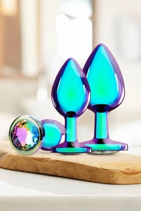 Alle Ouch! - Venice Collection Metal Anal Plug Set - Iridescent