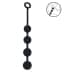 Levelz - Round Silicone Anal Balls - Black - L - 40 mm